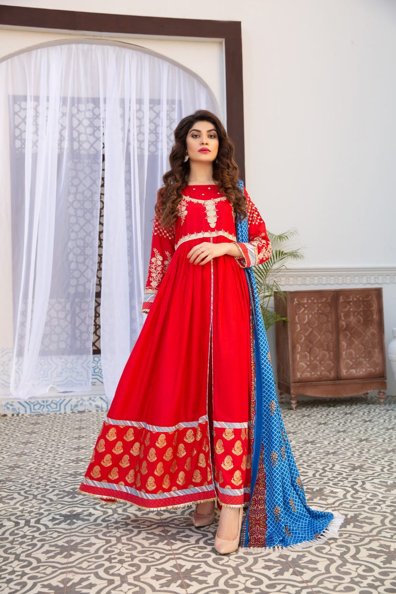 Gulwarun Winter Ready to Wear 3Pcs Embroidered Collection 07