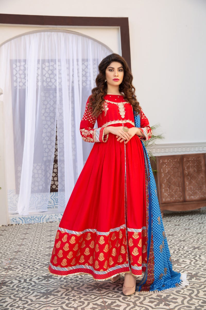 Gulwarun Winter Ready to Wear 3Pcs Embroidered Collection 07
