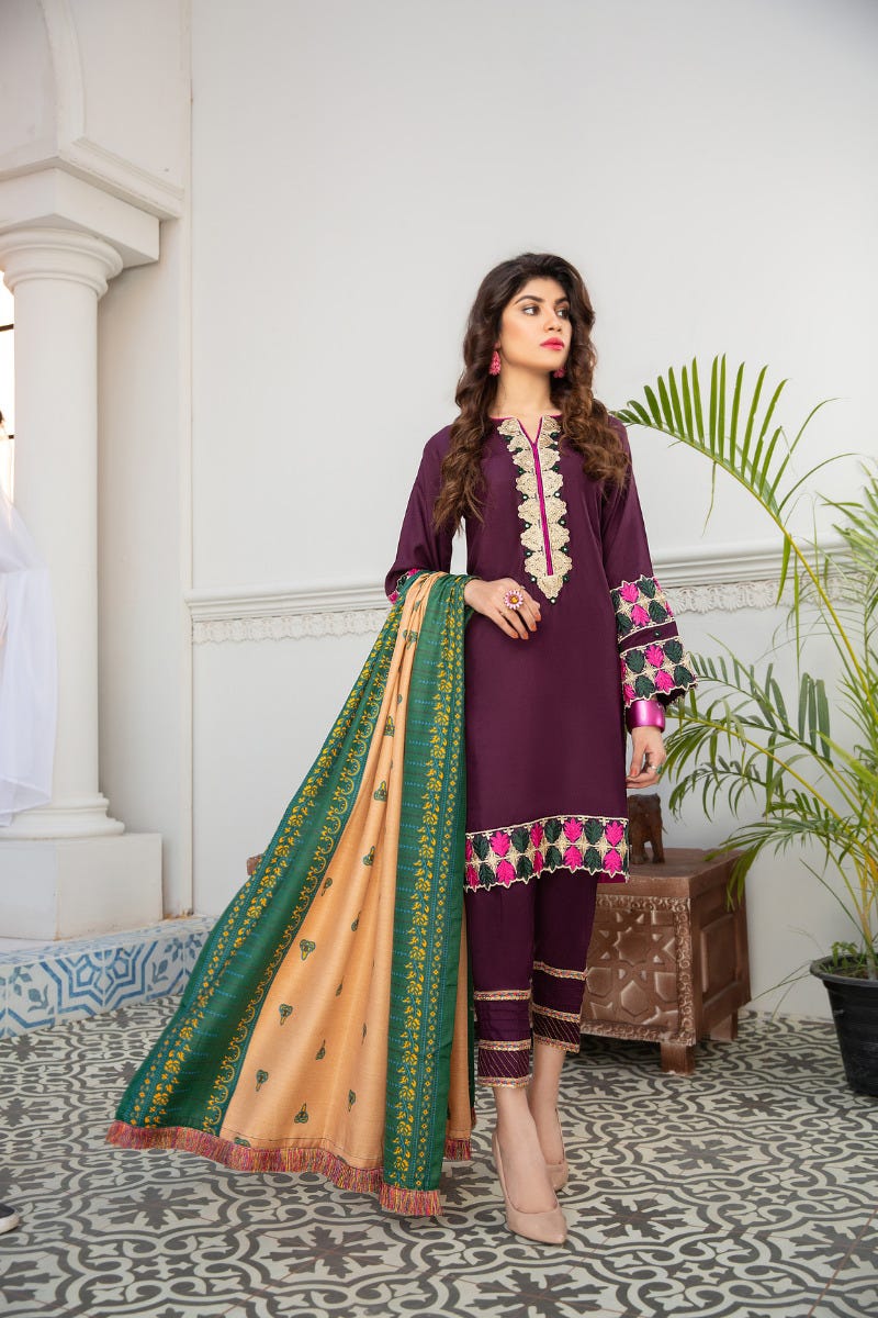 Gulwarun Winter Ready to Wear Embroidered Collection 01