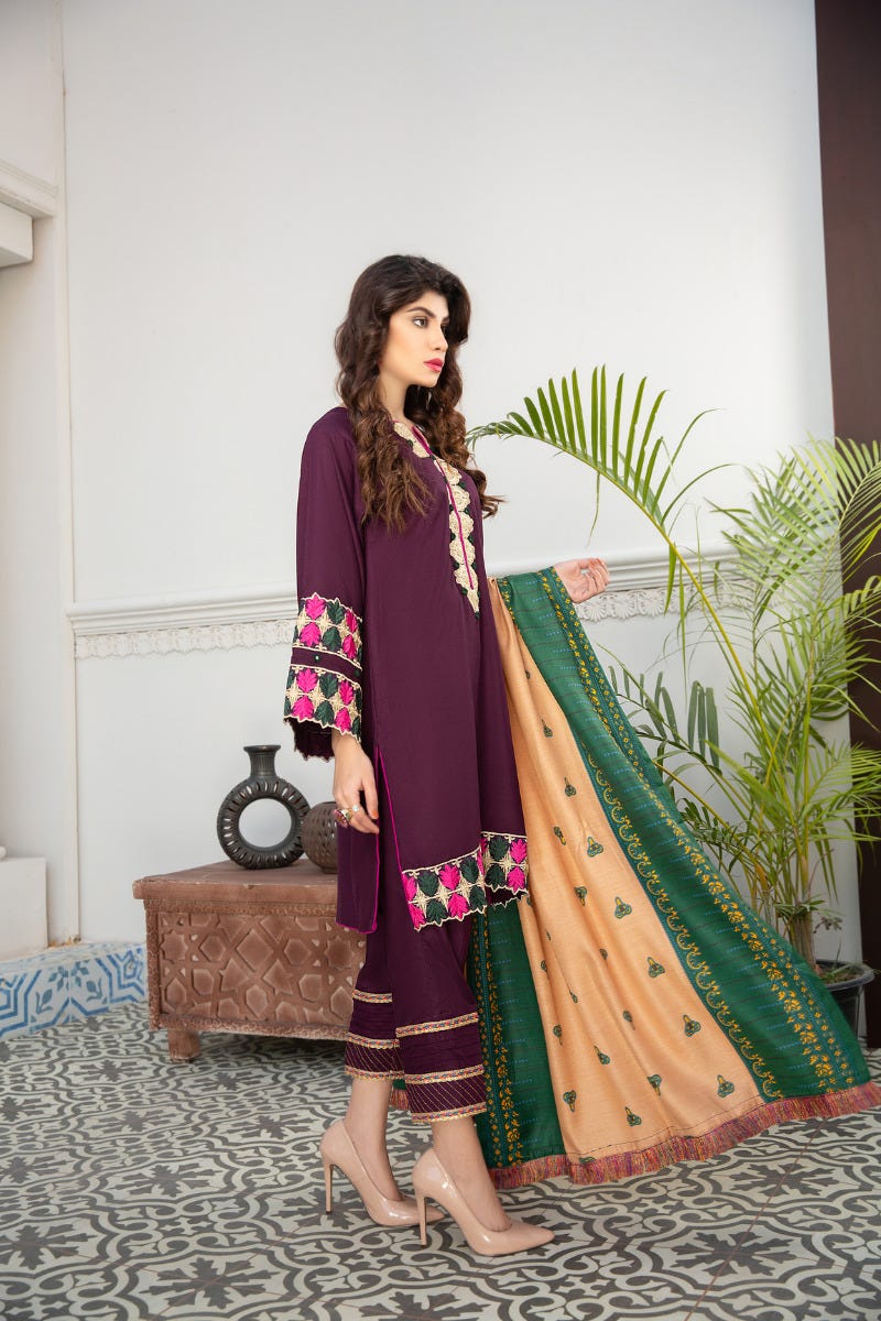 Gulwarun Winter Ready to Wear Embroidered Collection 01