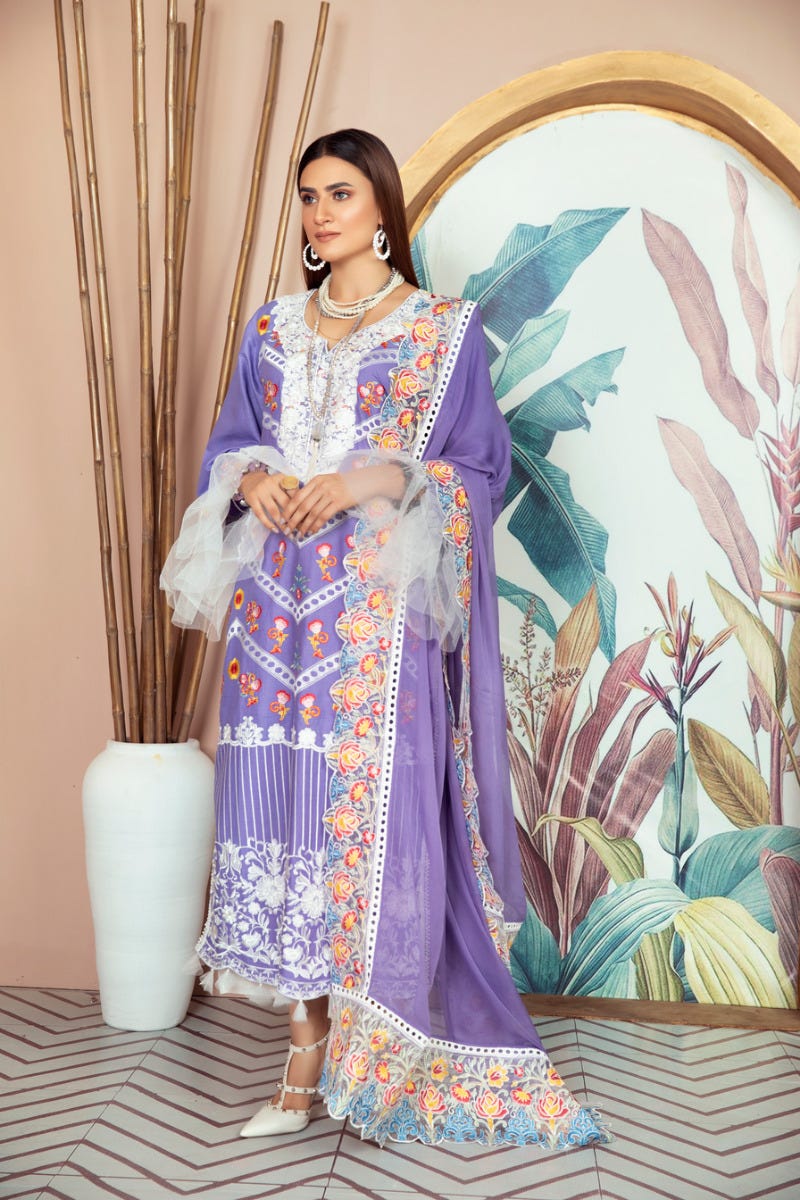 Luxury Lawn Ready to Wear 3 Pcs Collection by Gulwarun 05