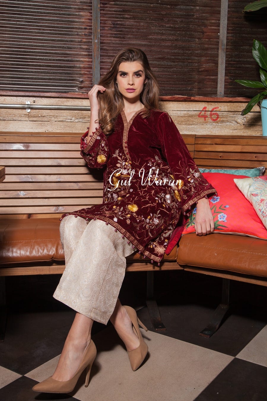 Opal Luxury Velvet Dress by Gulwarun