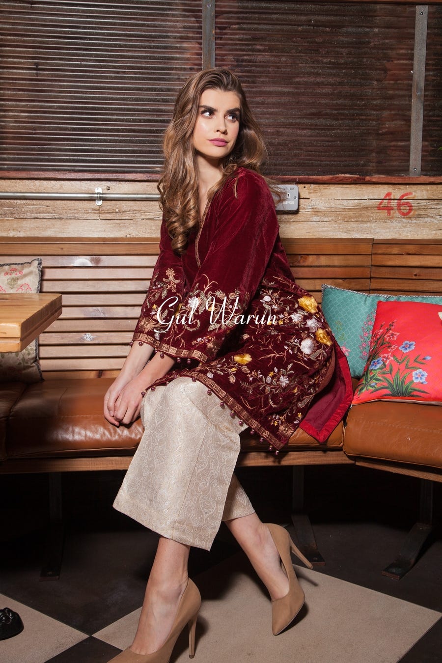 Opal Luxury Velvet Dress by Gulwarun