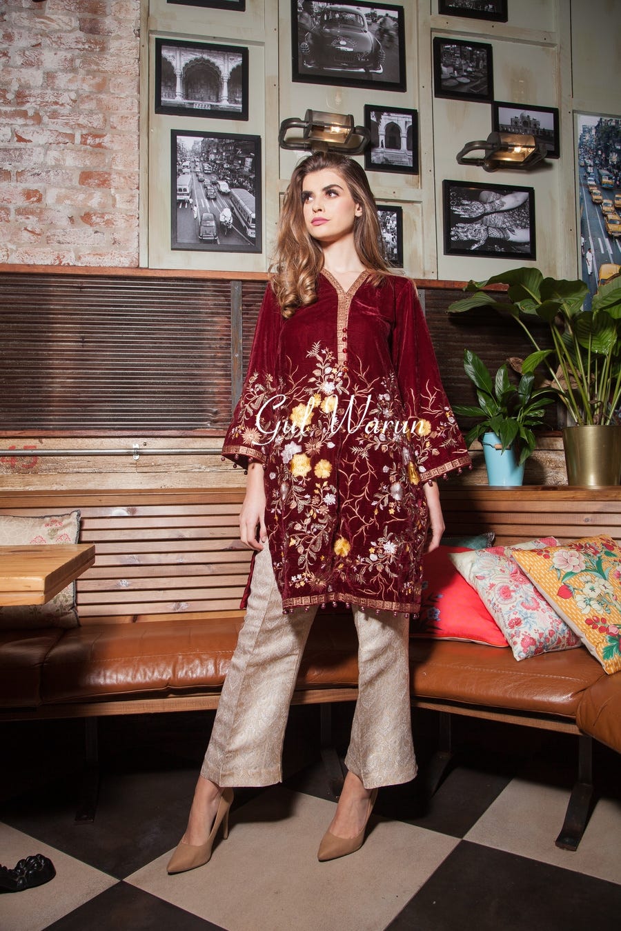 Opal Luxury Velvet Dress by Gulwarun
