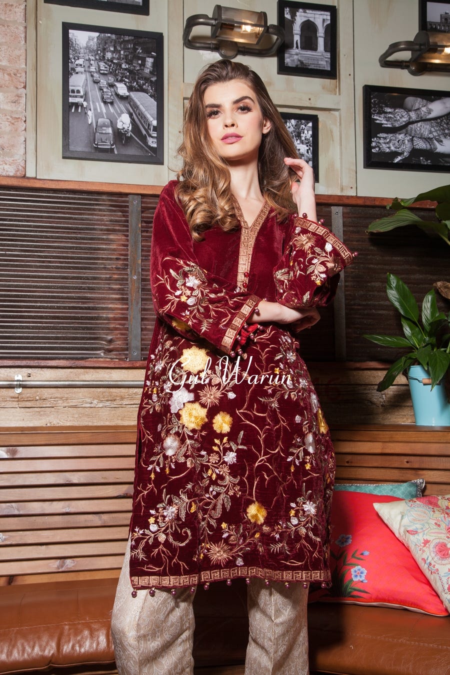 Opal Luxury Velvet Dress by Gulwarun