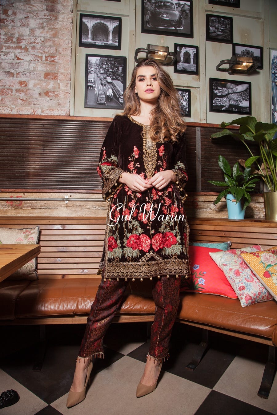 Poppy Luxury Velvet Dress by Gulwarun