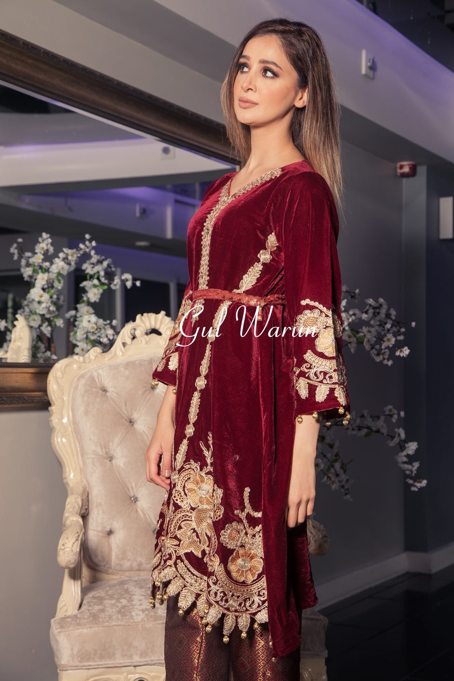 Aniq Velvet Luxury Pret by Gulwarun