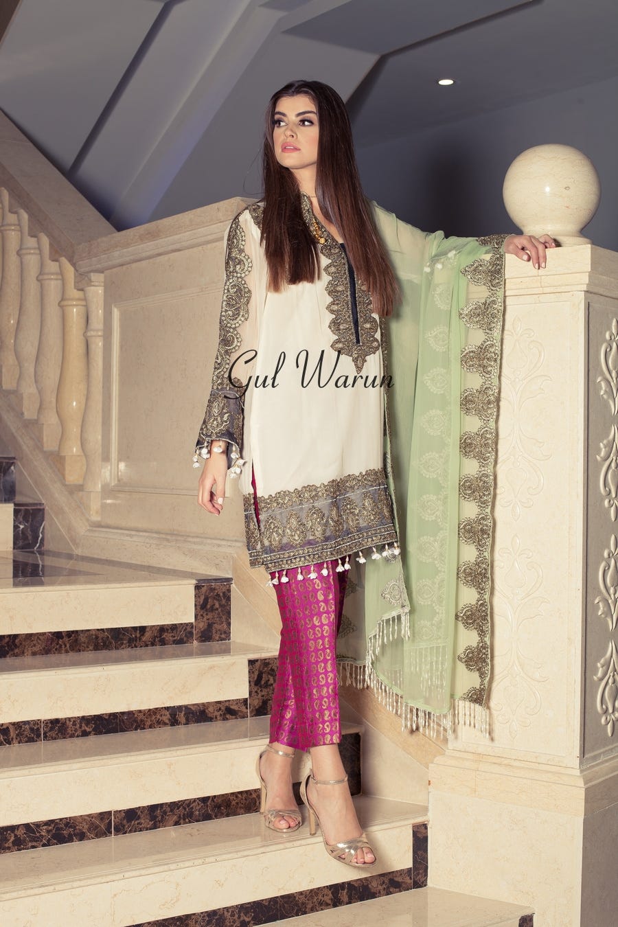 Fusion Art Luxury Formal Dress by Gulwarun