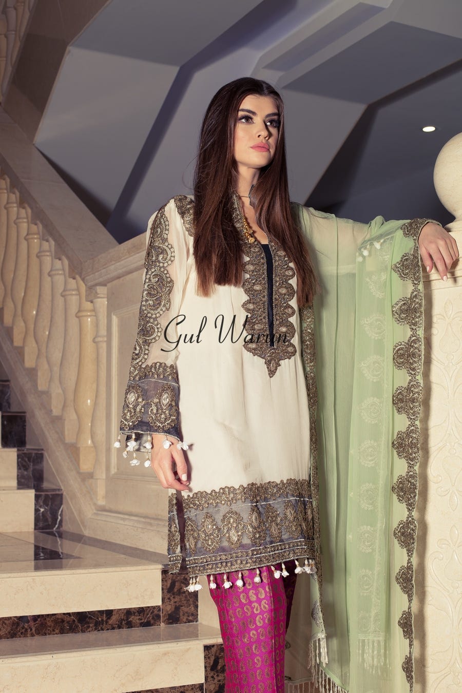 Fusion Art Luxury Formal Dress by Gulwarun