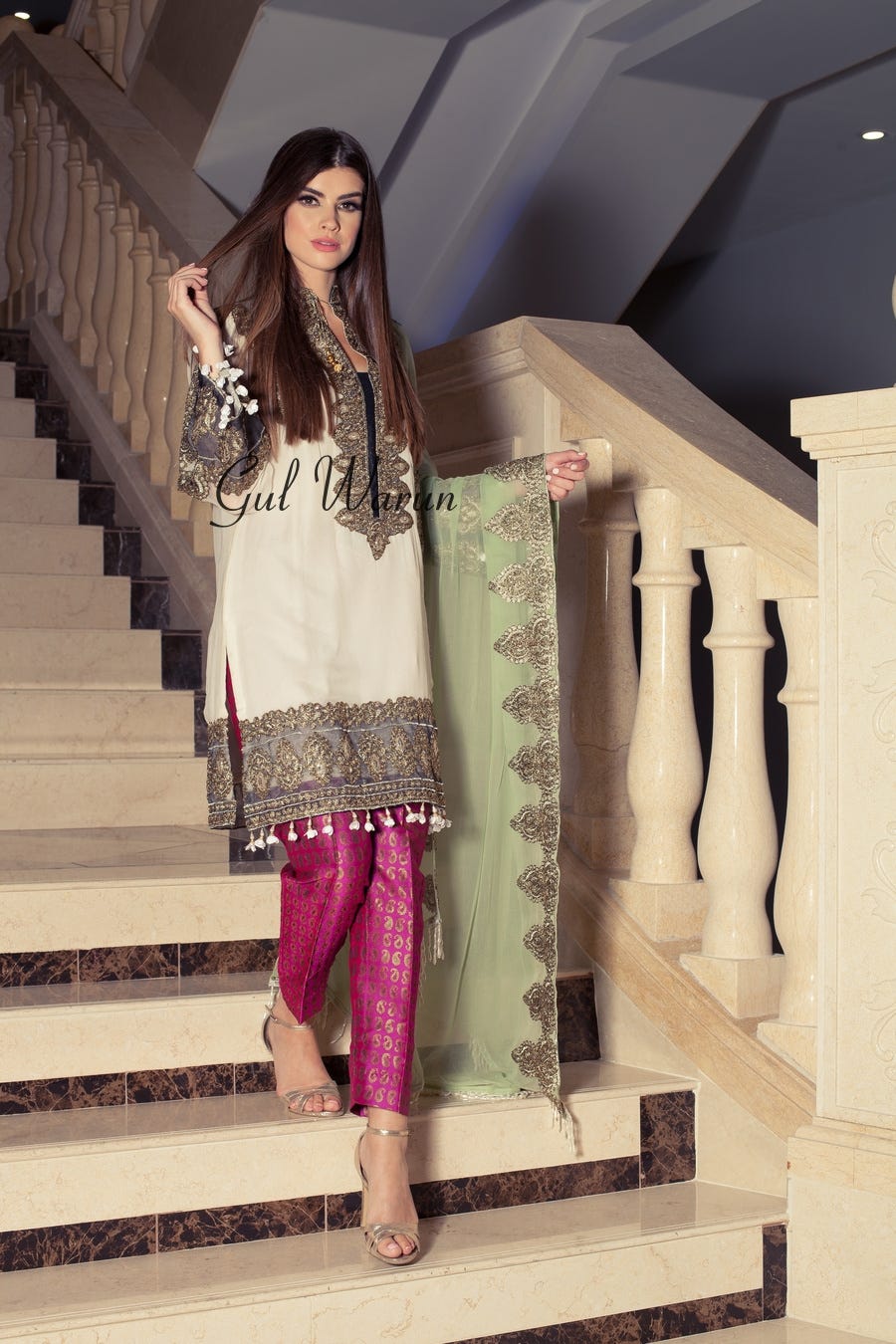 Fusion Art Luxury Formal Dress by Gulwarun