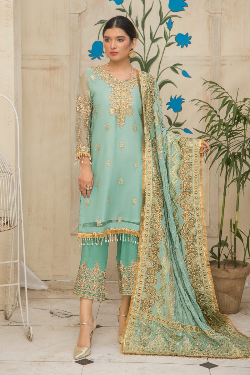 Gulwarun Formal Ready to Wear Chiffon Dress 07