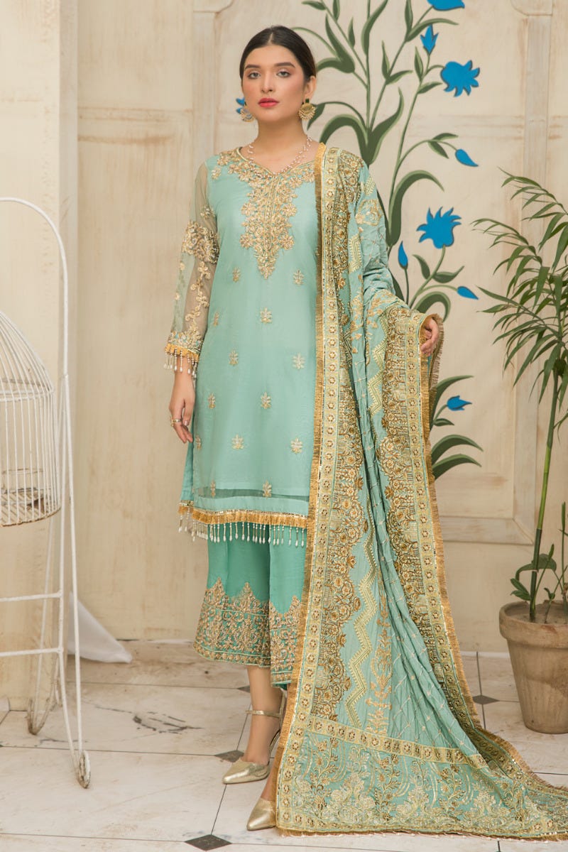 Gulwarun Formal Ready to Wear Chiffon Dress 07