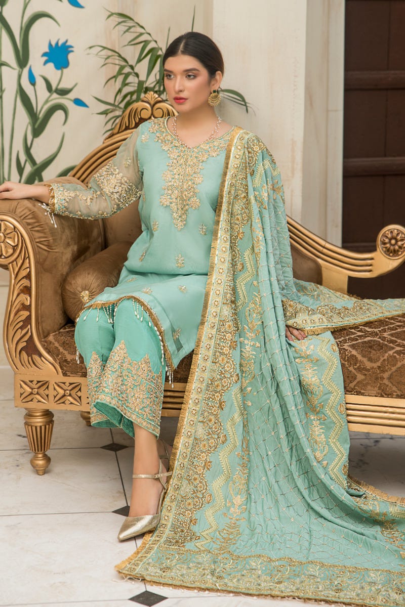 Gulwarun Formal Ready to Wear Chiffon Dress 07