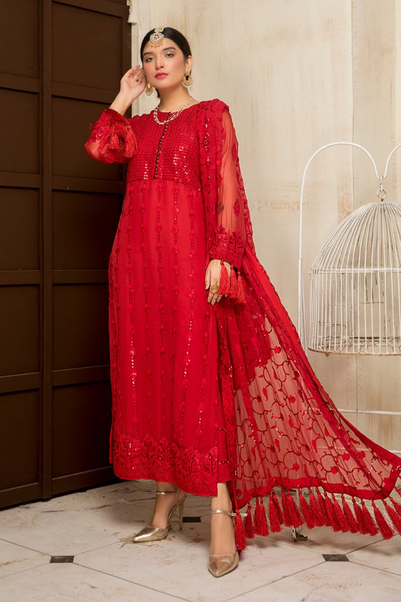 Gulwarun Formal Ready to Wear Chiffon Dress 10