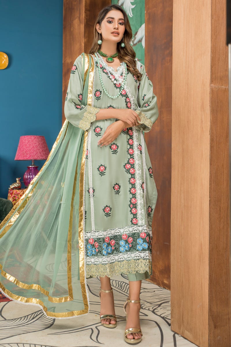 New Winter Ready to Wear 3 Pcs Dress by Gulwarun 06