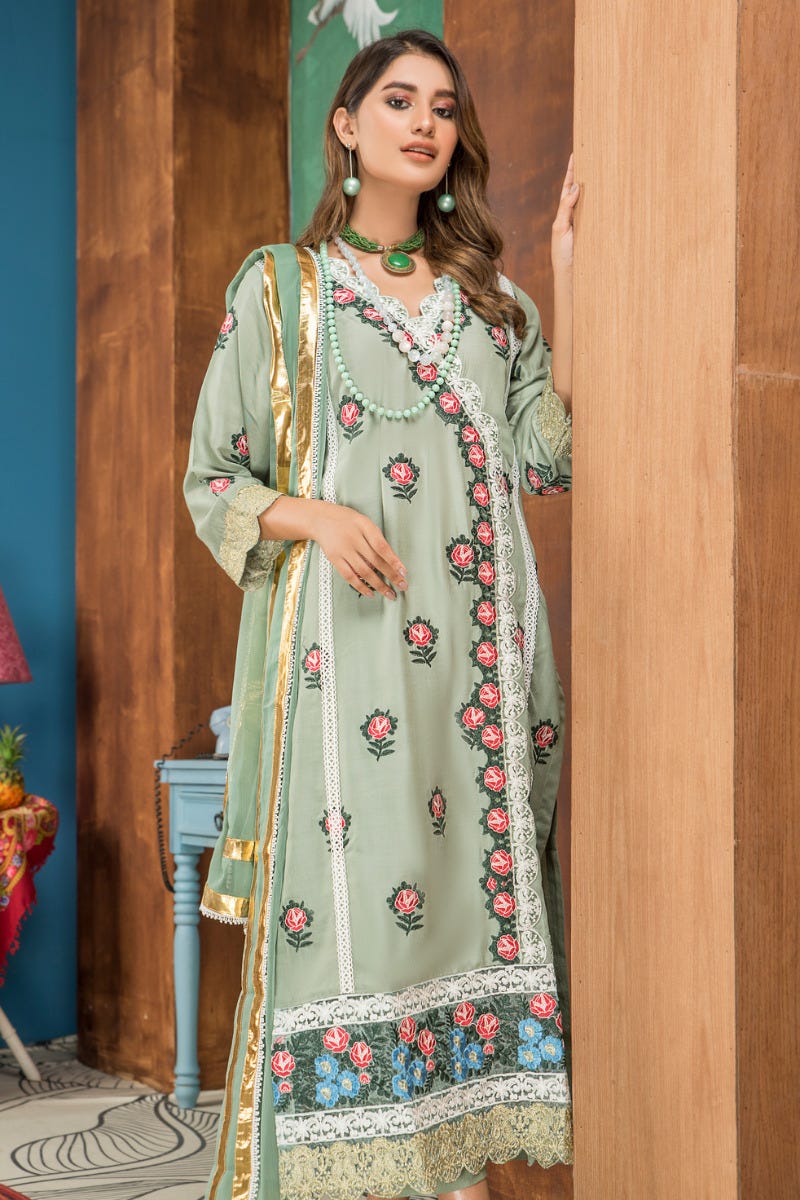 New Winter Ready to Wear 3 Pcs Dress by Gulwarun 06