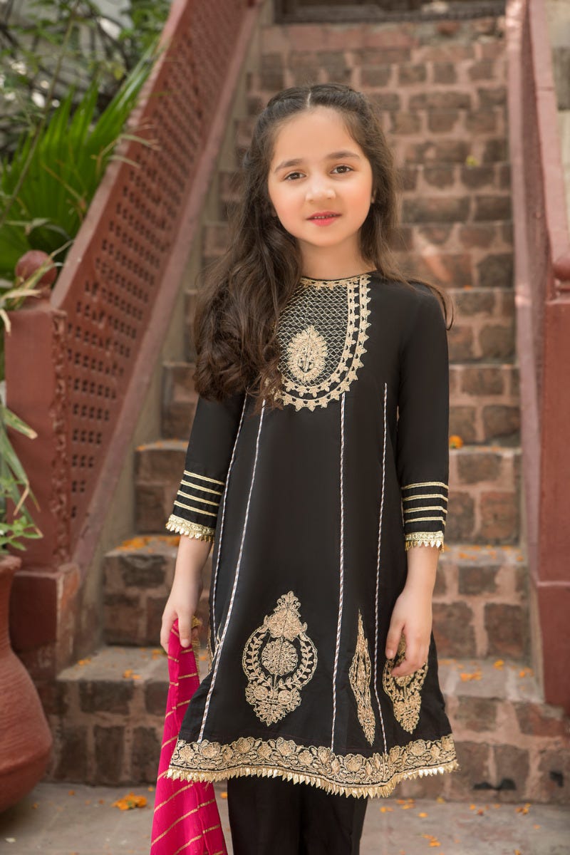 Kids Gulwarun Ready to Wear Eid Dress 3A