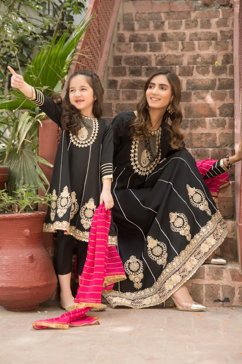 Kids Gulwarun Ready to Wear Eid Dress 3A