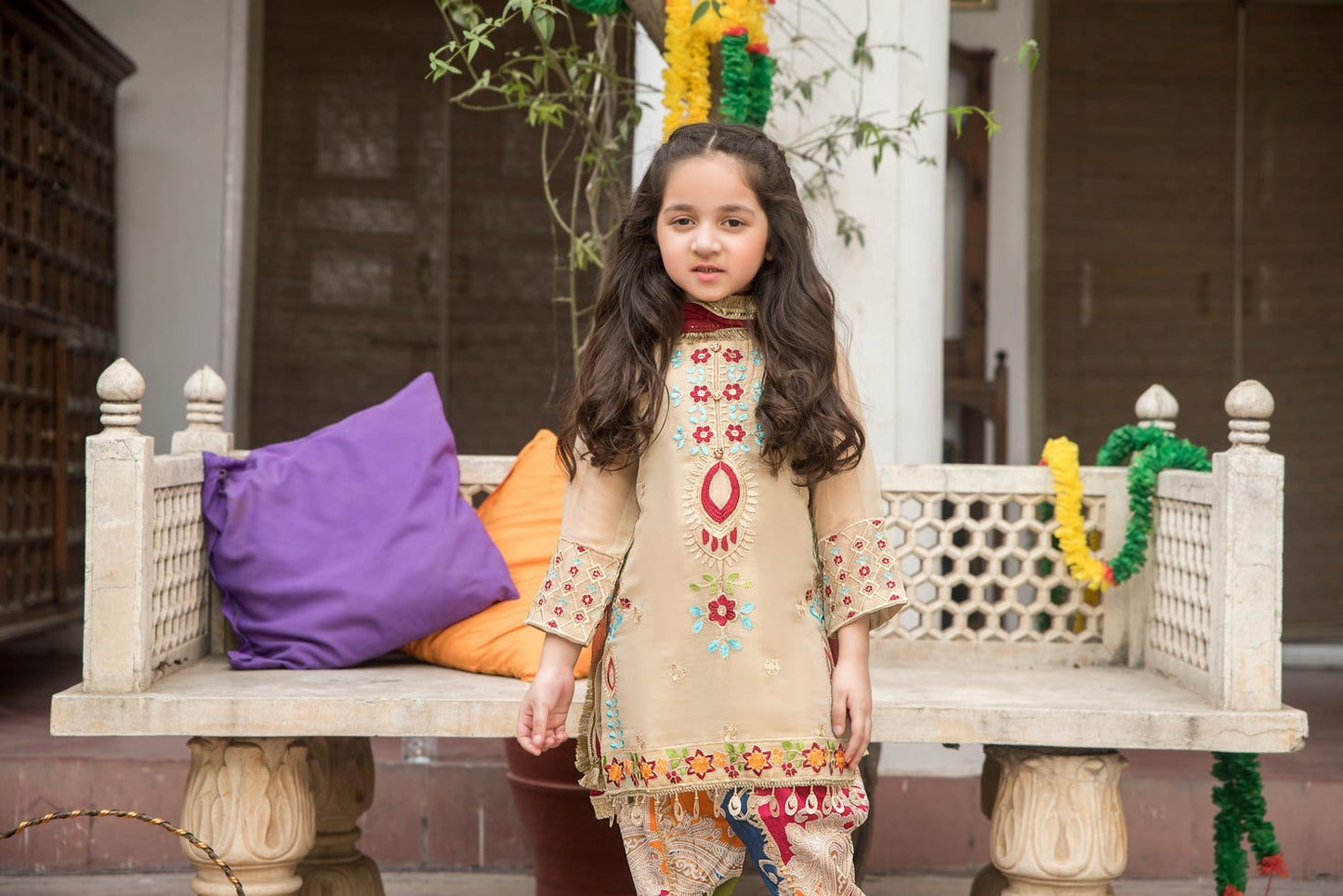 Kids Gulwarun Ready to Wear Eid Dress 05A