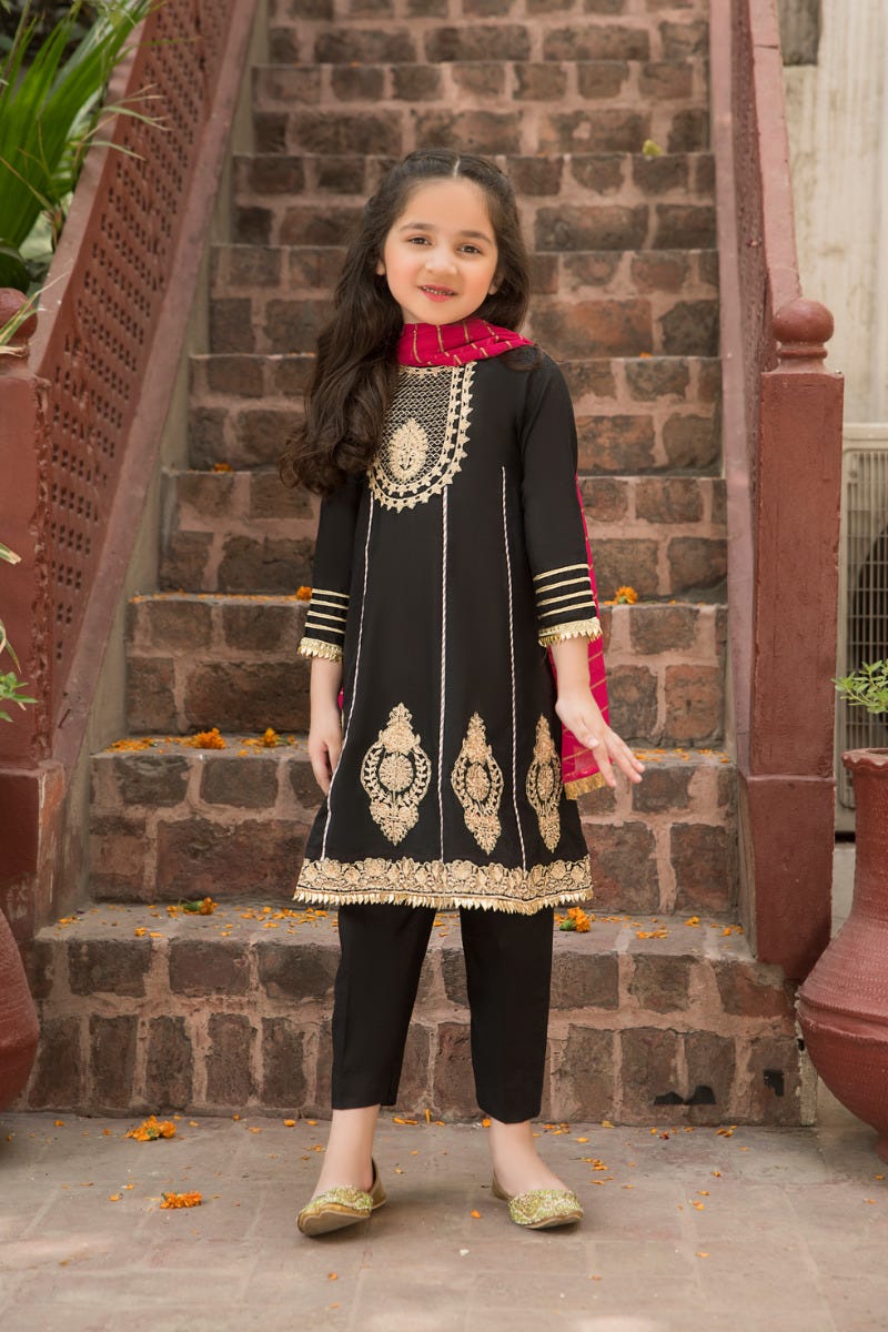 Kids Gulwarun Ready to Wear Eid Dress 3A