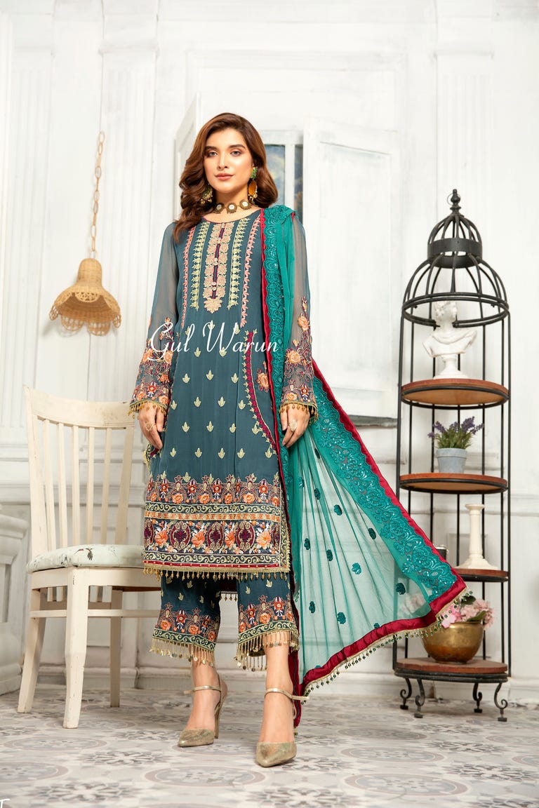 Gulwarun Formal Chiffon Ready to Wear Collection 08