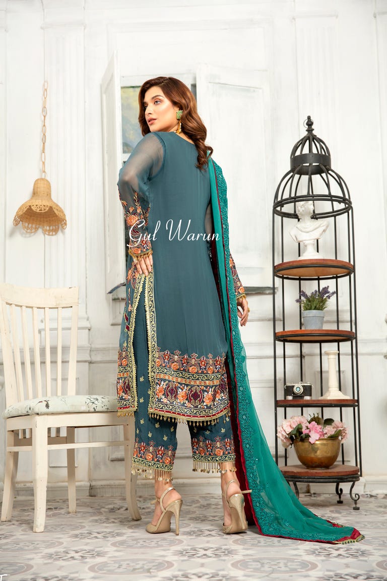 Gulwarun Formal Chiffon Ready to Wear Collection 08
