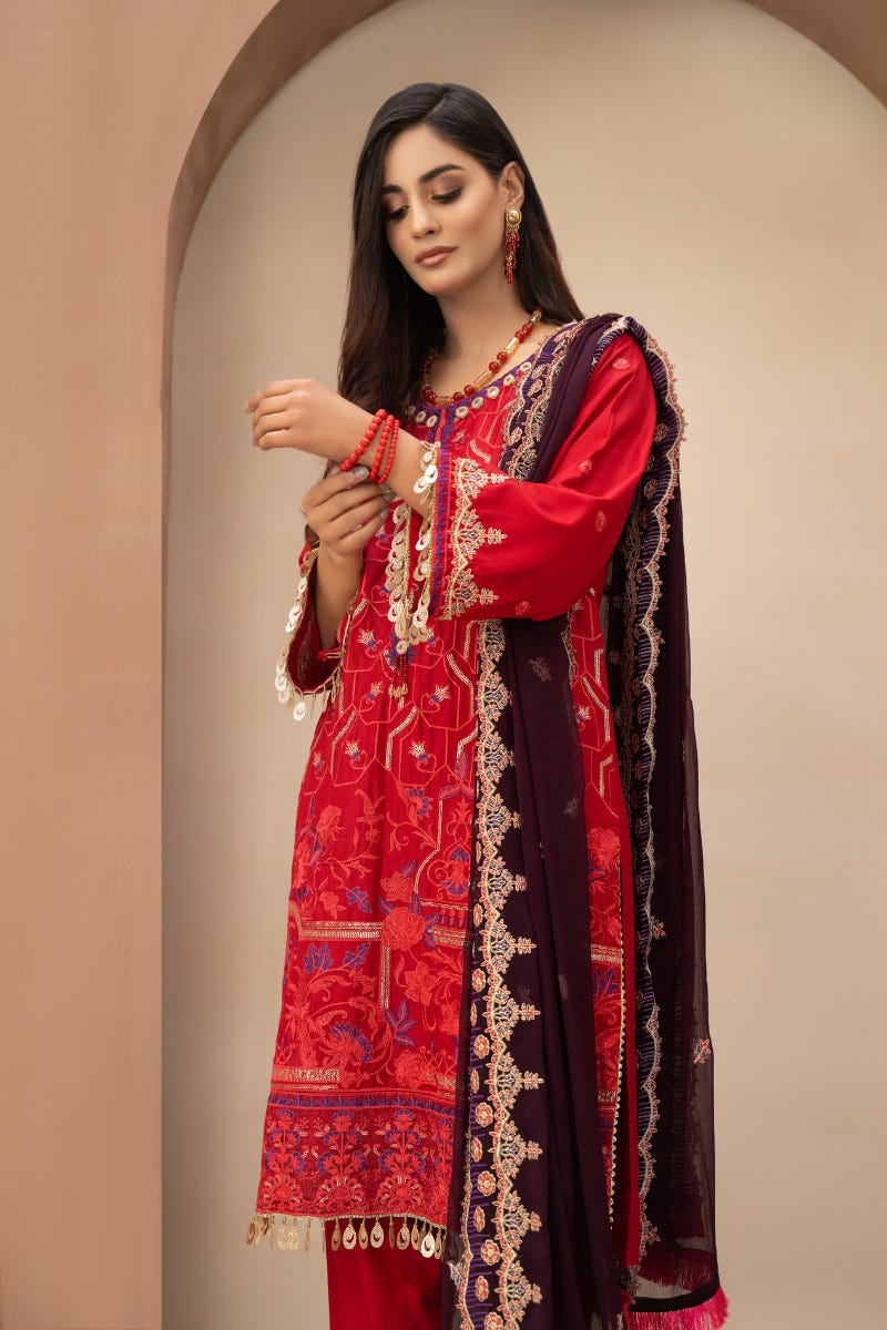 Winter Ready to Wear Linen Collection by Gulwarun 09