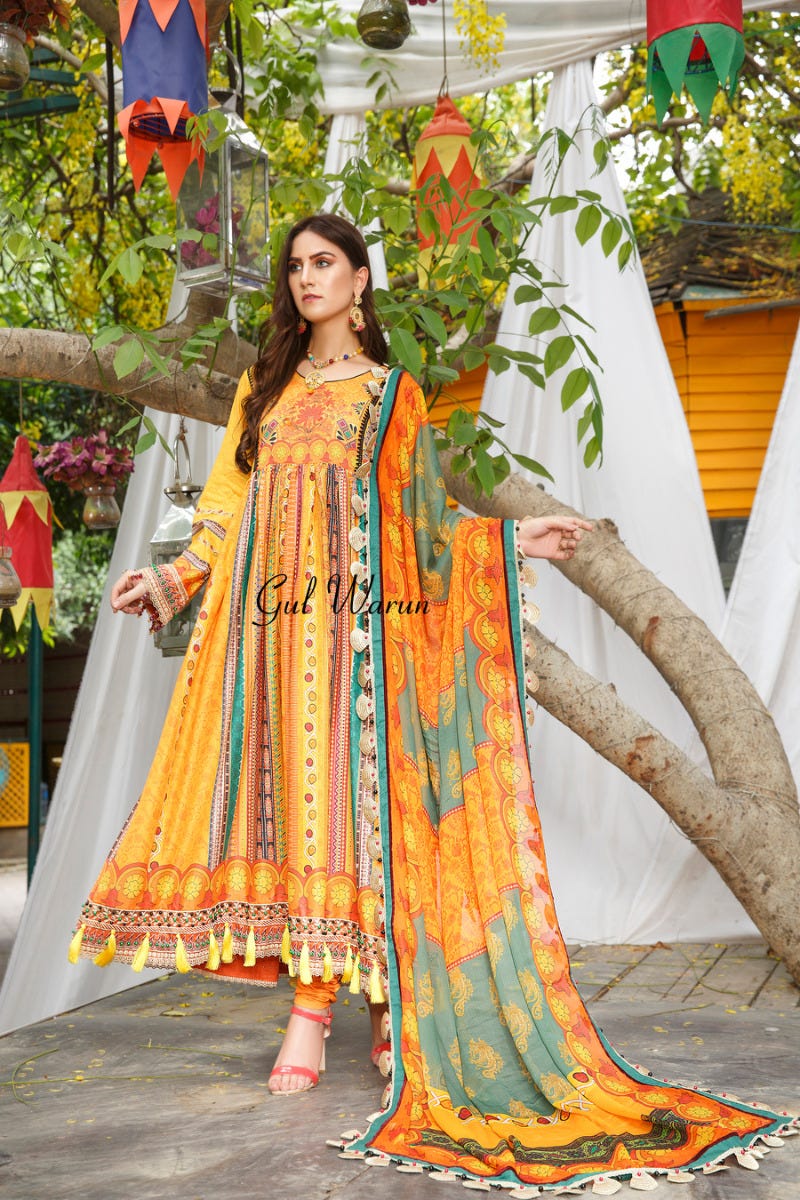 Gulwarun Eid Lawn Ready to Wear Collection 02