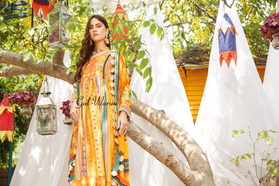Gulwarun Eid Lawn Ready to Wear Collection 02