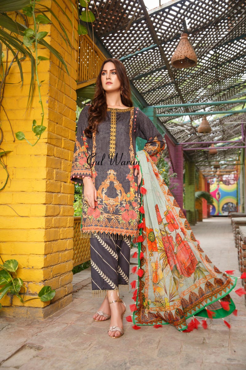 Gulwarun Eid Lawn Ready to Wear Collection 01