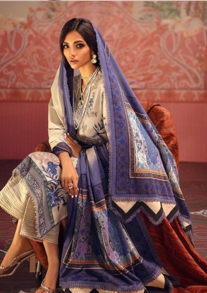 Sana Safinaz 3 Pcs Mahay Ready to Wear Lawn Collection 14A