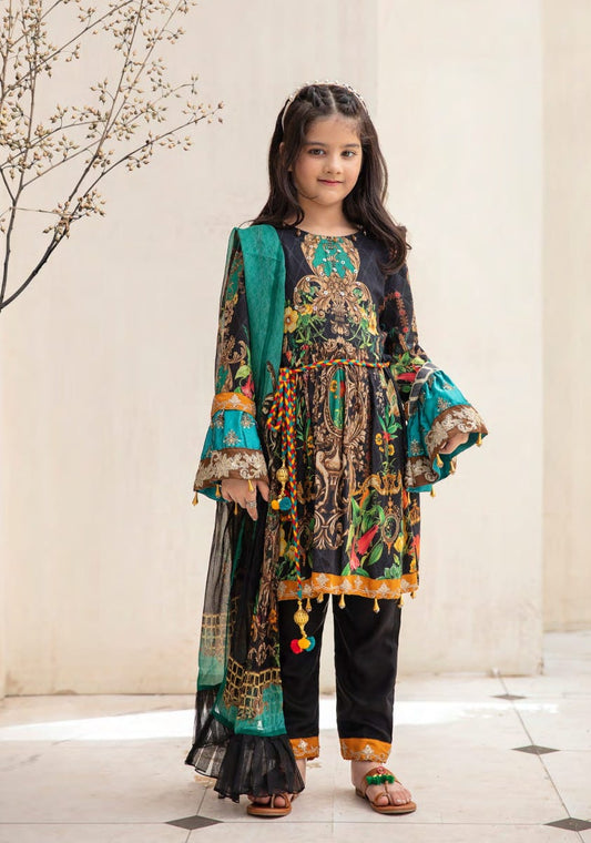 Kids Ready to Wear Haseen Lawn Embroidered Collection 02
