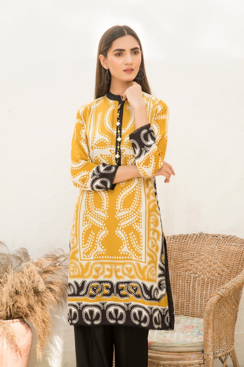 Winter 2 Pcs Linen Embroidered Dress by Hemline 05