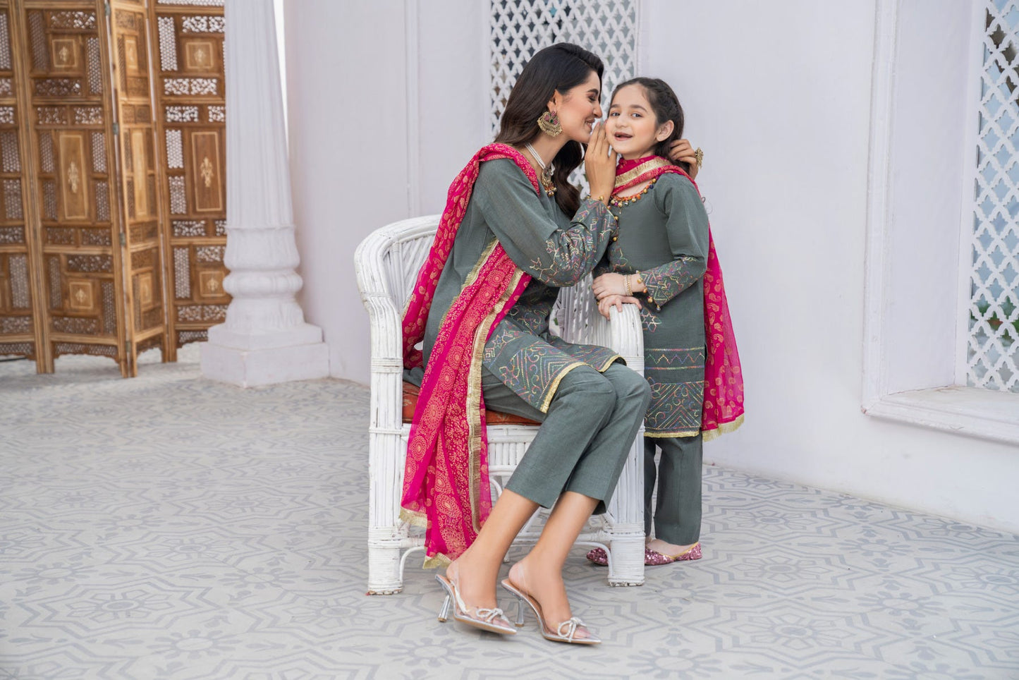 Kids Ready to Wear 3 Pcs Eid Lawn Collection by Gulwarun 09