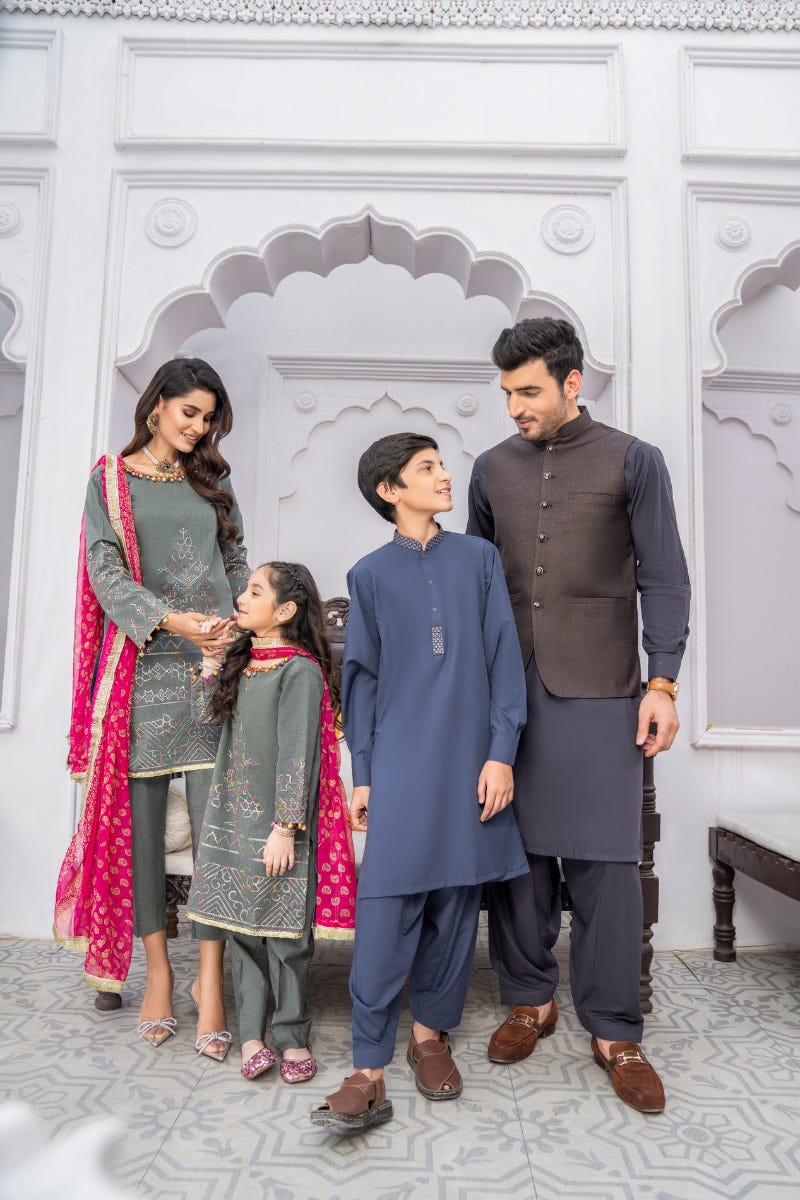 Kids Ready to Wear 3 Pcs Eid Lawn Collection by Gulwarun 09