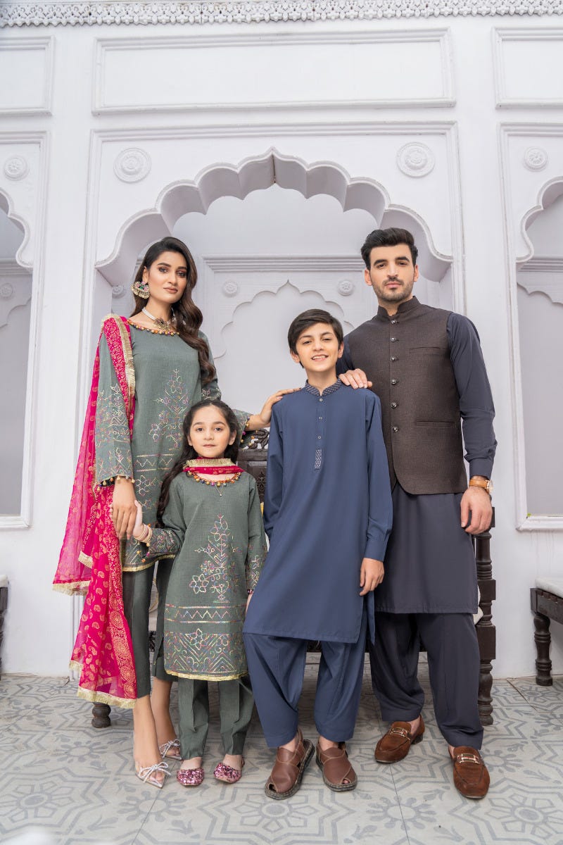 Kids Ready to Wear 3 Pcs Eid Lawn Collection by Gulwarun 09