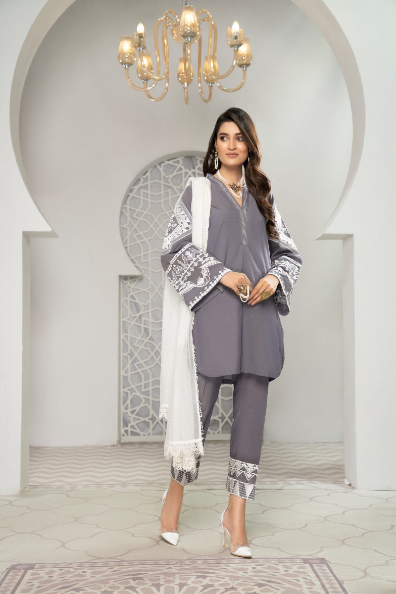 Ready to Wear 3 Pcs Eid Lawn Collection by Gulwarun 01