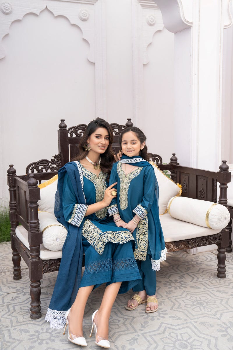 Kids Ready to Wear 3 Pcs Eid Lawn Collection by Gulwarun 06