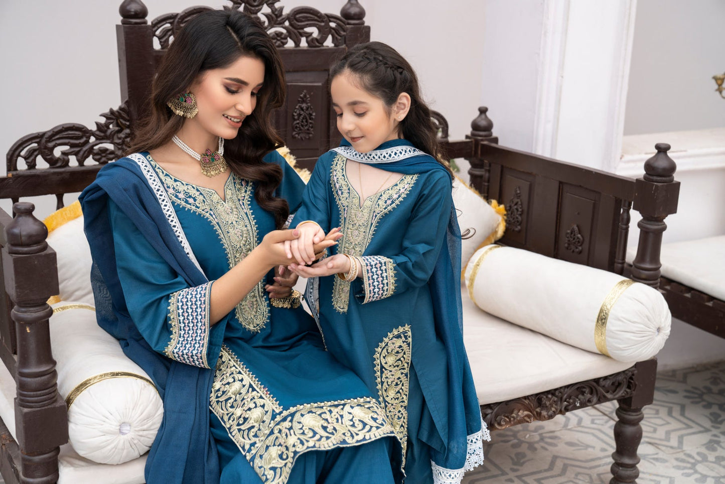 Kids Ready to Wear 3 Pcs Eid Lawn Collection by Gulwarun 06