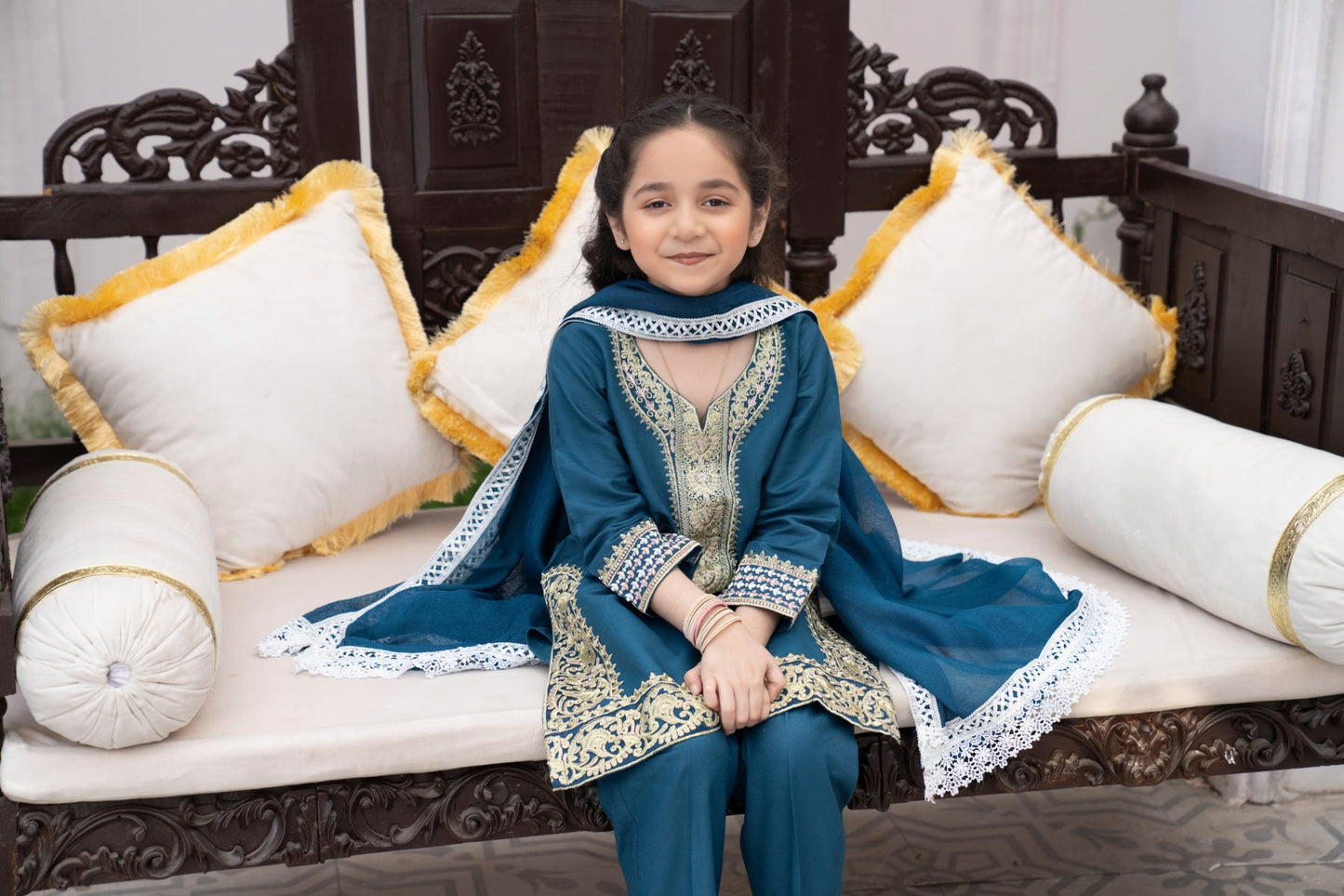 Kids Ready to Wear 3 Pcs Eid Lawn Collection by Gulwarun 06