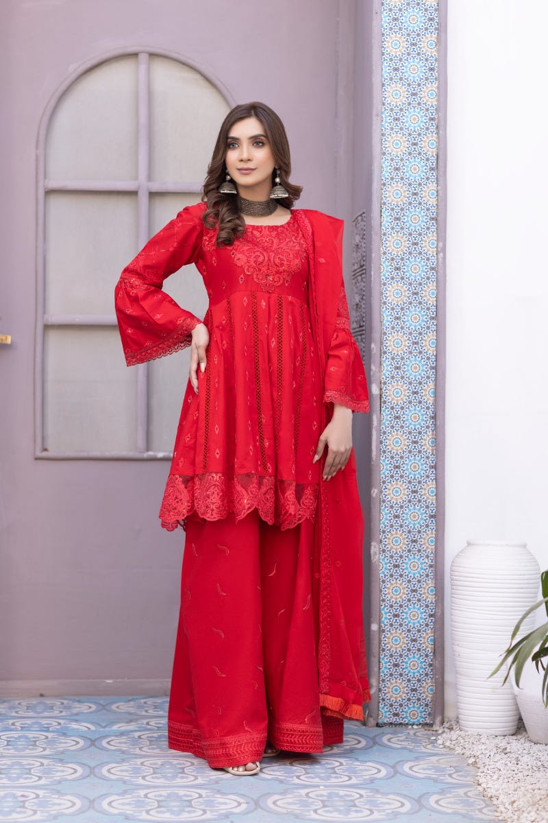 Sofia 3pc Festive Embroidered Lawn 04
