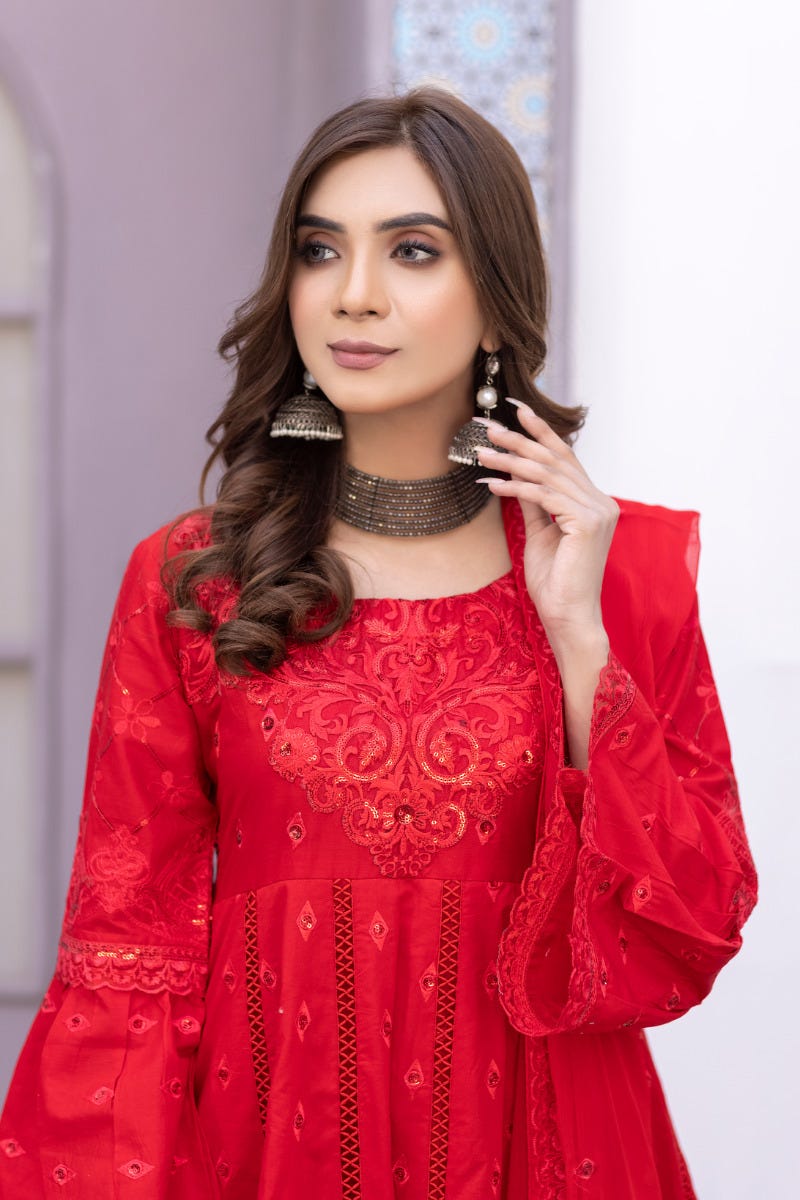 Sofia 3pc Festive Embroidered Lawn 04