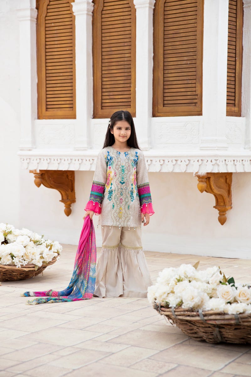 Kids Ready to Wear Haseen Lawn Embroidered Collection 03