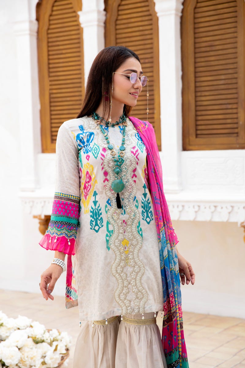Ready to Wear Haseen Lawn Embroidered Collection 03