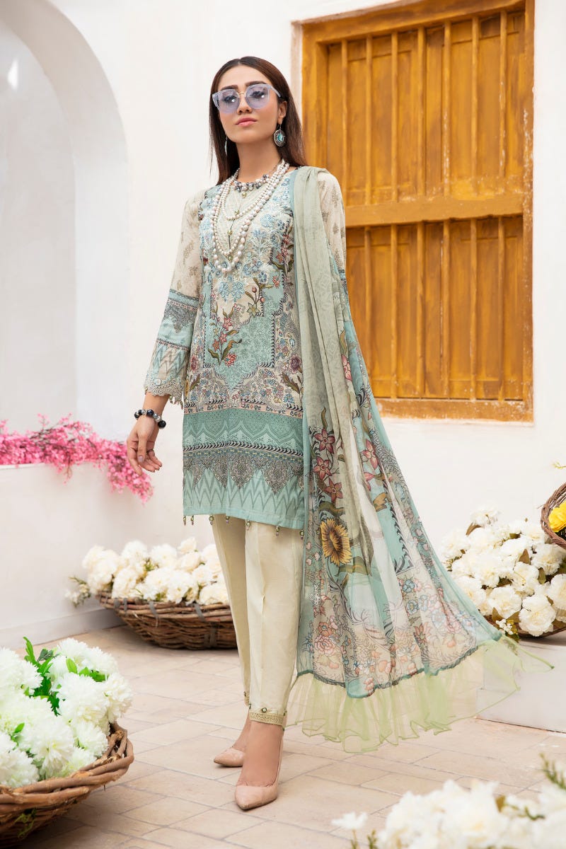Ready to Wear Haseen Lawn Embroidered Collection 05