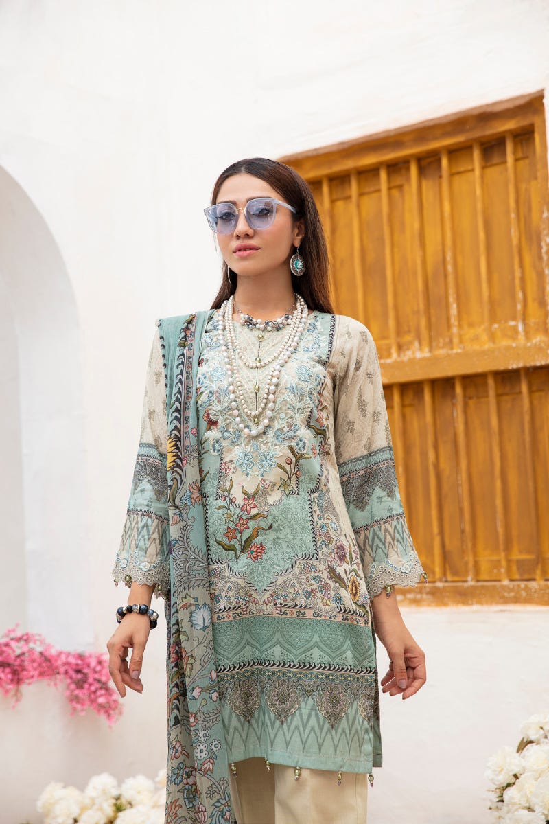 Ready to Wear Haseen Lawn Embroidered Collection 05