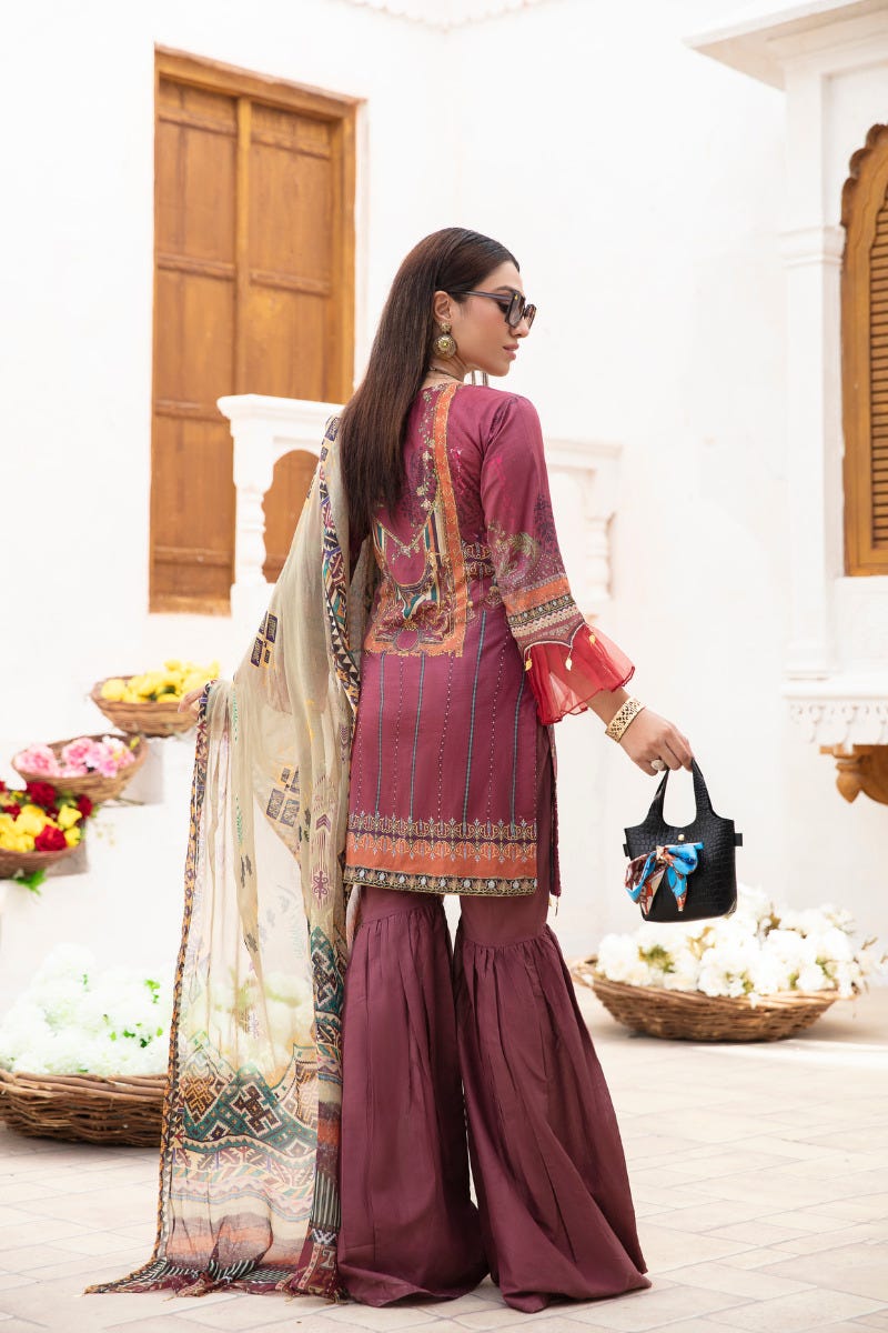 Ready to Wear Haseen Lawn Embroidered Collection 06