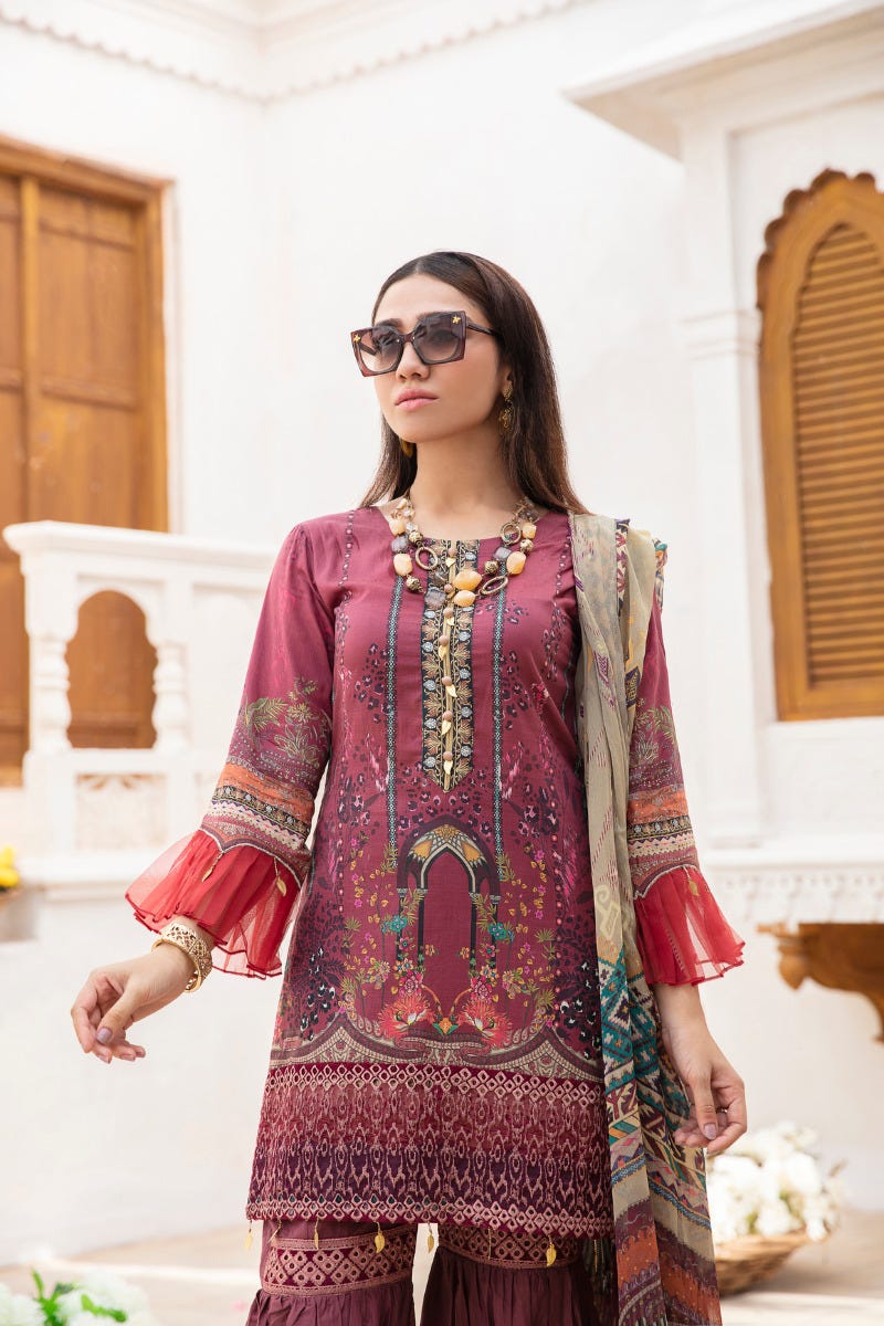 Ready to Wear Haseen Lawn Embroidered Collection 06