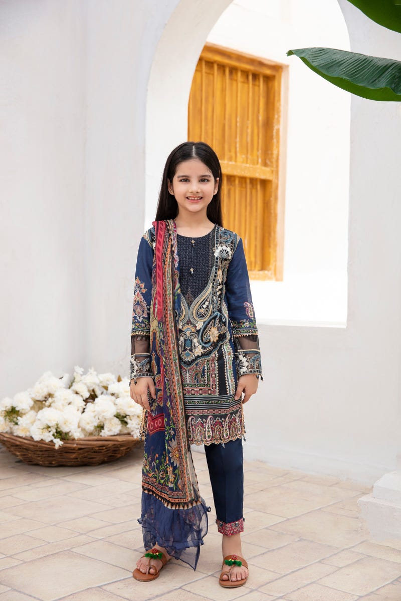 Kids Ready to Wear Haseen Lawn Embroidered Collection 07