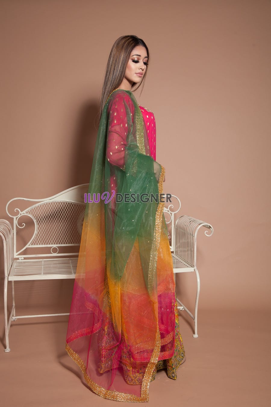 3 Piece Luxury Chiffon Maxi dress by Simrans